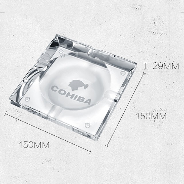 Gạt Tàn Thủy Tinh 4 Điếu Cohiba SL-600 Cao Cấp
