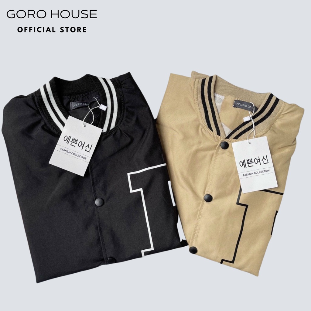 Áo khoác bomber unisex nam nữ vải dù 2 lớp cao cấp form đẹp B17PA
