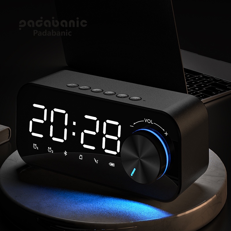 Loa Bluetooth G12 Mini Mp3 Đa Năng Kiêm Đồng Hồ Báo Thức Nghe Đài FM Micro Đàm Thoại