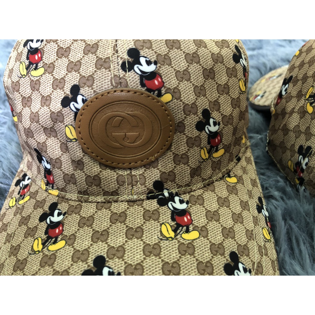 Mũ lưỡi trai 2 lớp in hình chuột mickey cao cấp