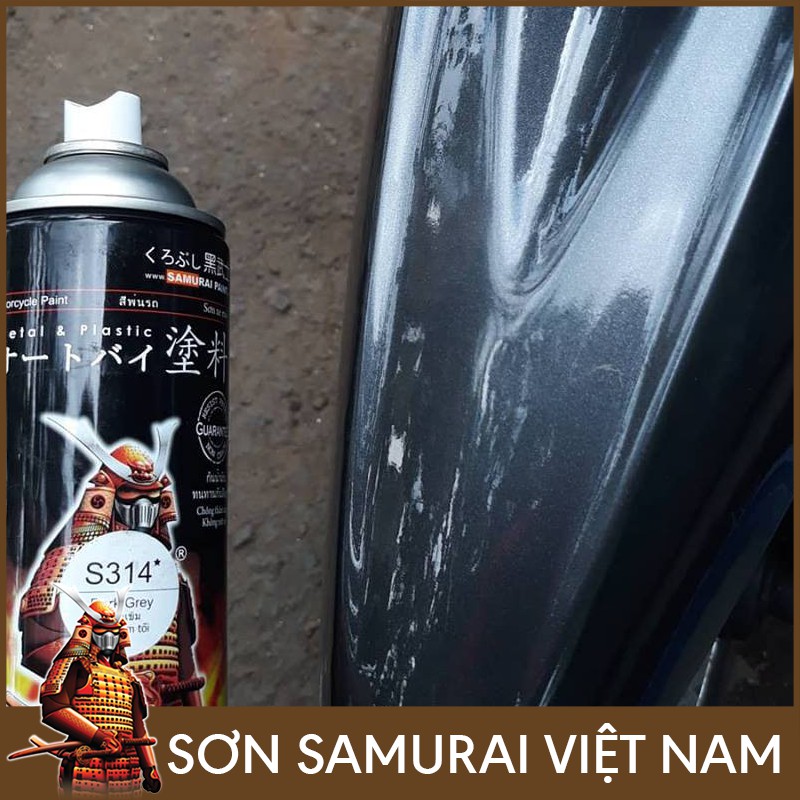 Combo sơn samurai màu xám đậm S314 - Sơn samurai