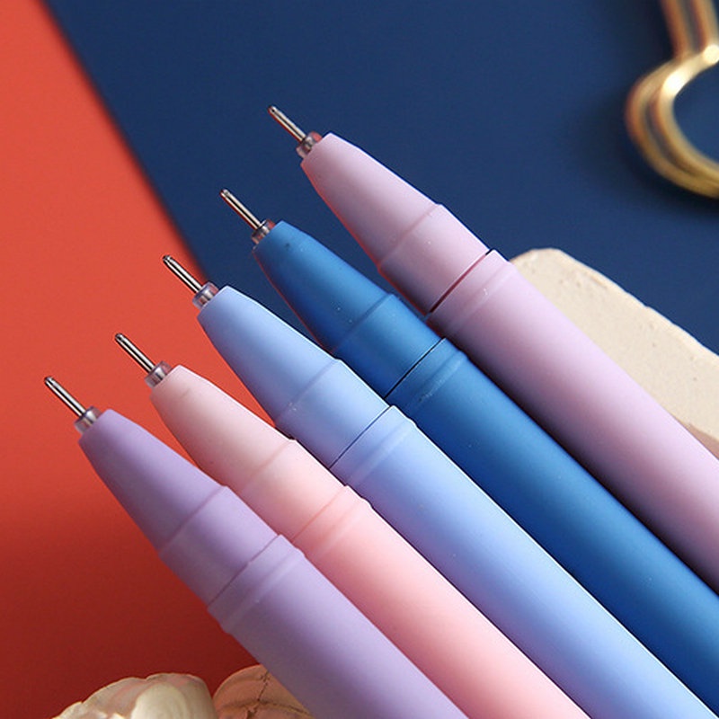 Set 6 Bút Nước Mực Gel Ngòi 0.5mm Nhiều Màu Sắc