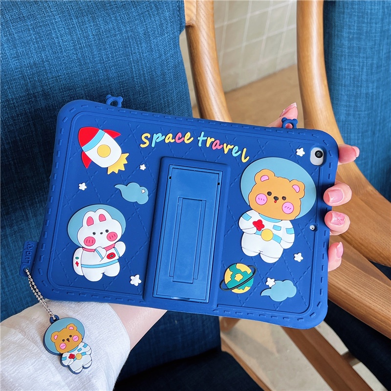 Ốp Máy Tính Bảng Silicone Với Dây Đeo Cho Samsung Galaxy Tab A8 8 "A7 Lite 8.7" 10.4 "SM-T290 T295 SM-X200 X205 SM-T500 T505 SM-T220 T225