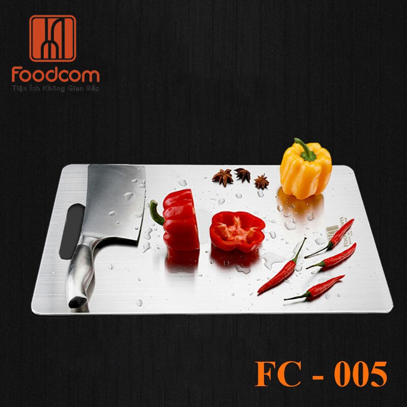 [TẶNG QUÀ] Thớt inox 304 Foodcom - FC005