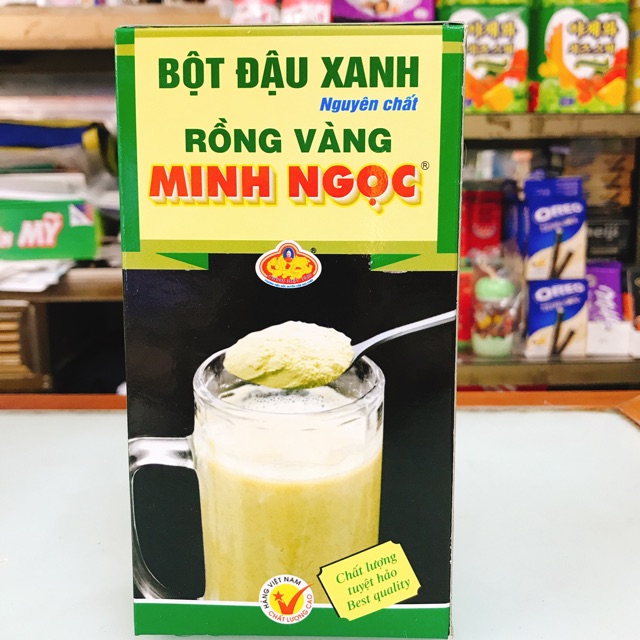 BỘT ĐẬU XANH NGUYÊN CHẤT RỒNG VÀNG MINH NGỌC 500G