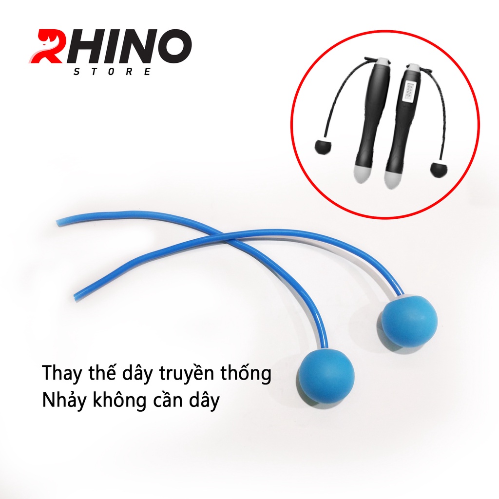 Dây nhảy thể thao, lõi thép Rhino J201 tự động đếm số cơ học, không dùng pin