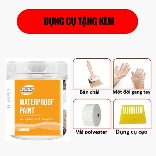 [MÀU ĐEN- TRẮNG] SƠN CHỐNG THẤM X2000 , chống thấm, bịt vết nứt