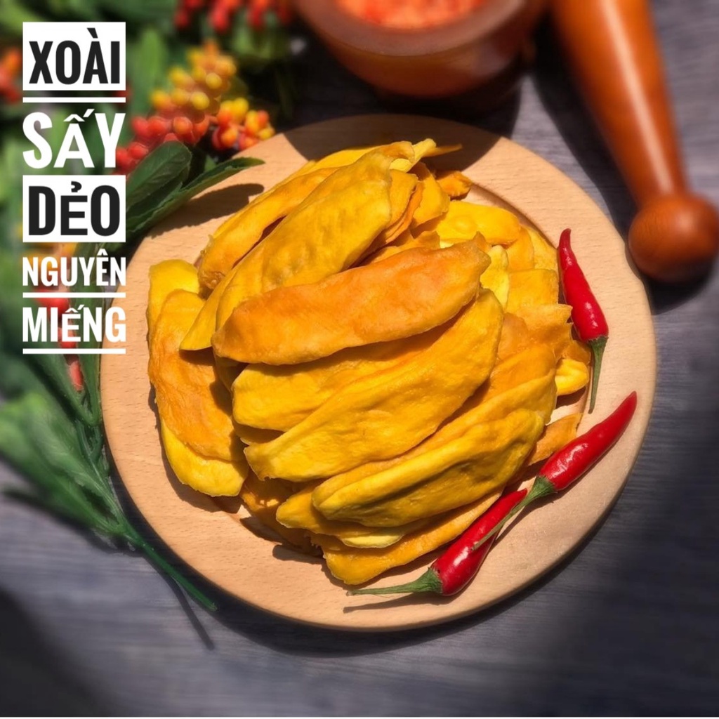 Xoài Sấy Dẻo Chua Chua Ngọt Ngọt Tự Nhiên - Lon 180gr
