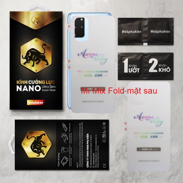 Miếng dán PPF TPU cho Xiaomi Mi 11/Mi 11 Pro/Mi 10/Mi 10 Pro/Mi 10 Ultra/Mi Note 10/Mi Note 10 Pro/Mix 4/Mix Fold