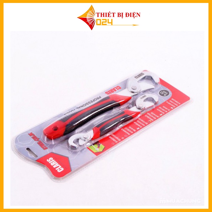 Bộ 2 Cờ Lê Đa Năng Giữ Vặn Ống Ren 9-32mm Grip