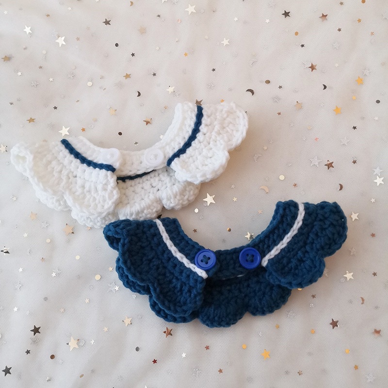 Yếm len nơ xinh cho chó mèo