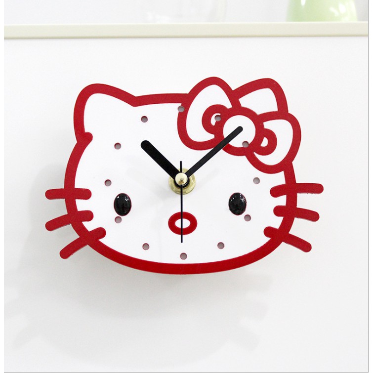 Đồng Hồ Nam Châm Hít Tủ Lạnh Hình Hello Kitty Dễ Thương (Life-365)