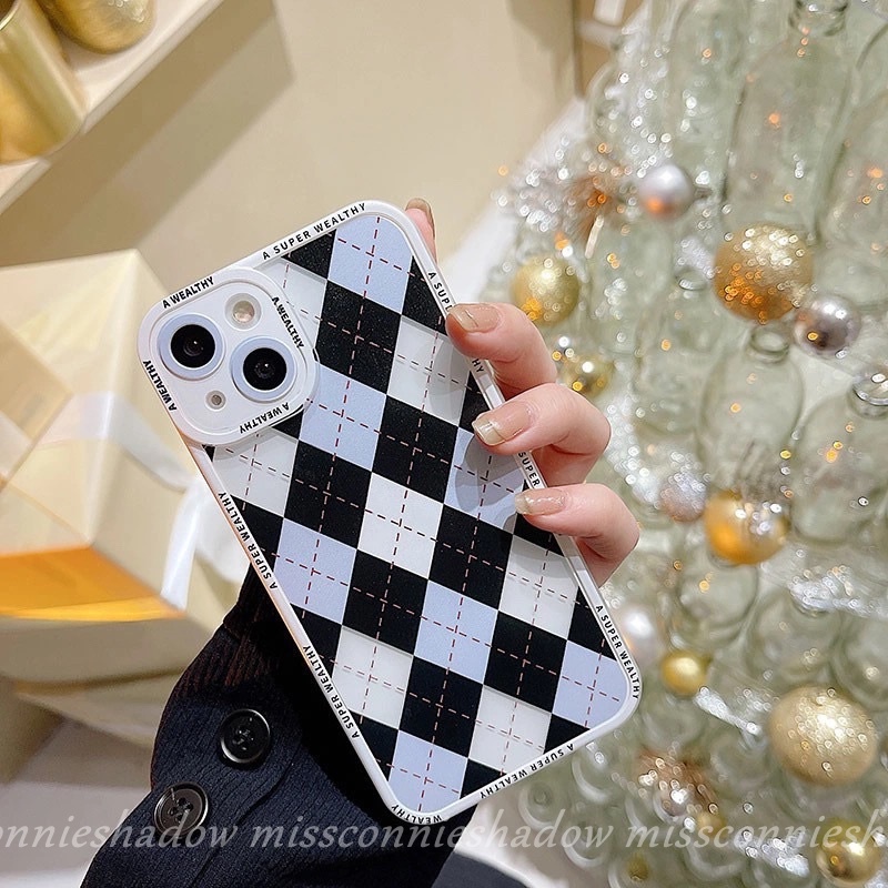 MissConnie Ốp Điện Thoại TPU Mềm Chống Sốc Trong Suốt Vân Kim Cương Cho iPhone 6 6s 7 8 Plus 11 13 12 Pro MAX X XR XS MAX SE 2020