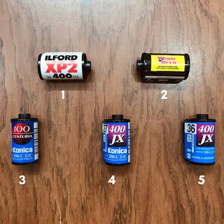 Tổng hợp film, Kodak, Fuji, Konica, film 135, 35mm