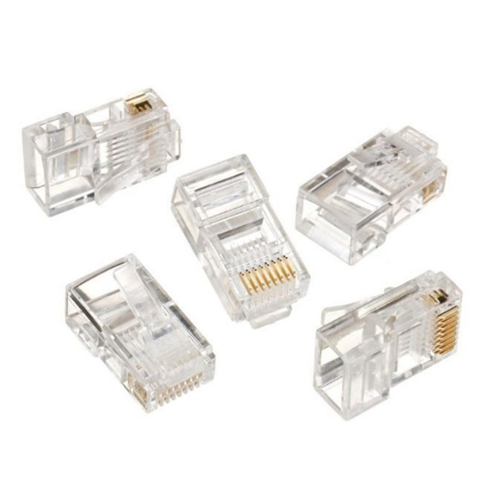 Hạt mạng [Deal 1K] Đầu bấm mạng RJ45 (1000đ/1Hạt) Sale