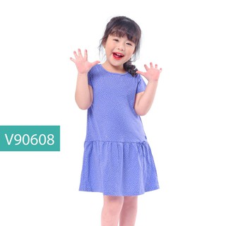 Váy baby ngắn tay rúm eo ht v90608