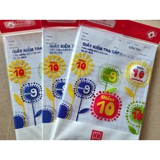Giấy kiểm tra hồng hà cấp 1