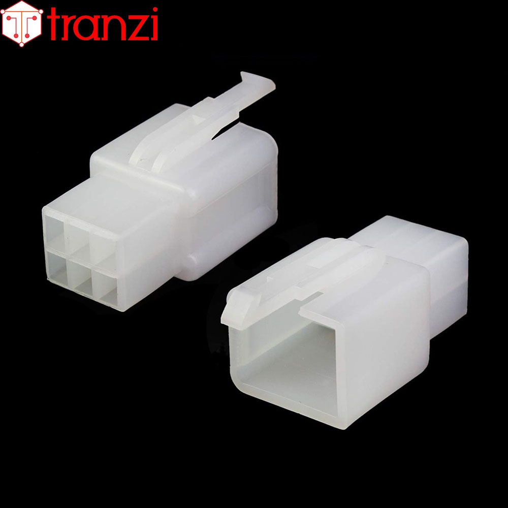 Vỏ header 2.8mm 28050 6P cái 30mm trắng - túi 10 cái