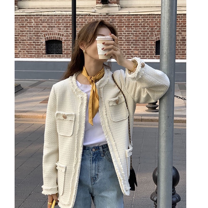 Áo khoác dáng rộng dài tay phong cách Hàn Quốc mới năm 2022 77