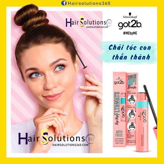 Vuốt tóc con vào nếp Got2b Đức - Mascara chải tóc con Schwarzkopf Got2B