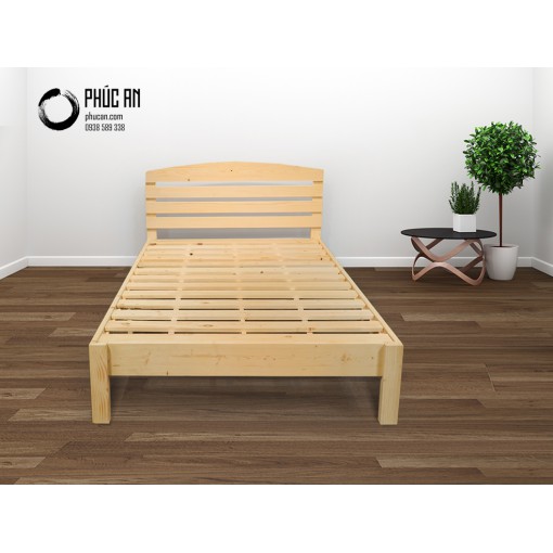 Giường ngủ gỗ Thông đầu cao không hộc kéo 1m2_1m4_1m6_1m8 | BigBuy360 - bigbuy360.vn