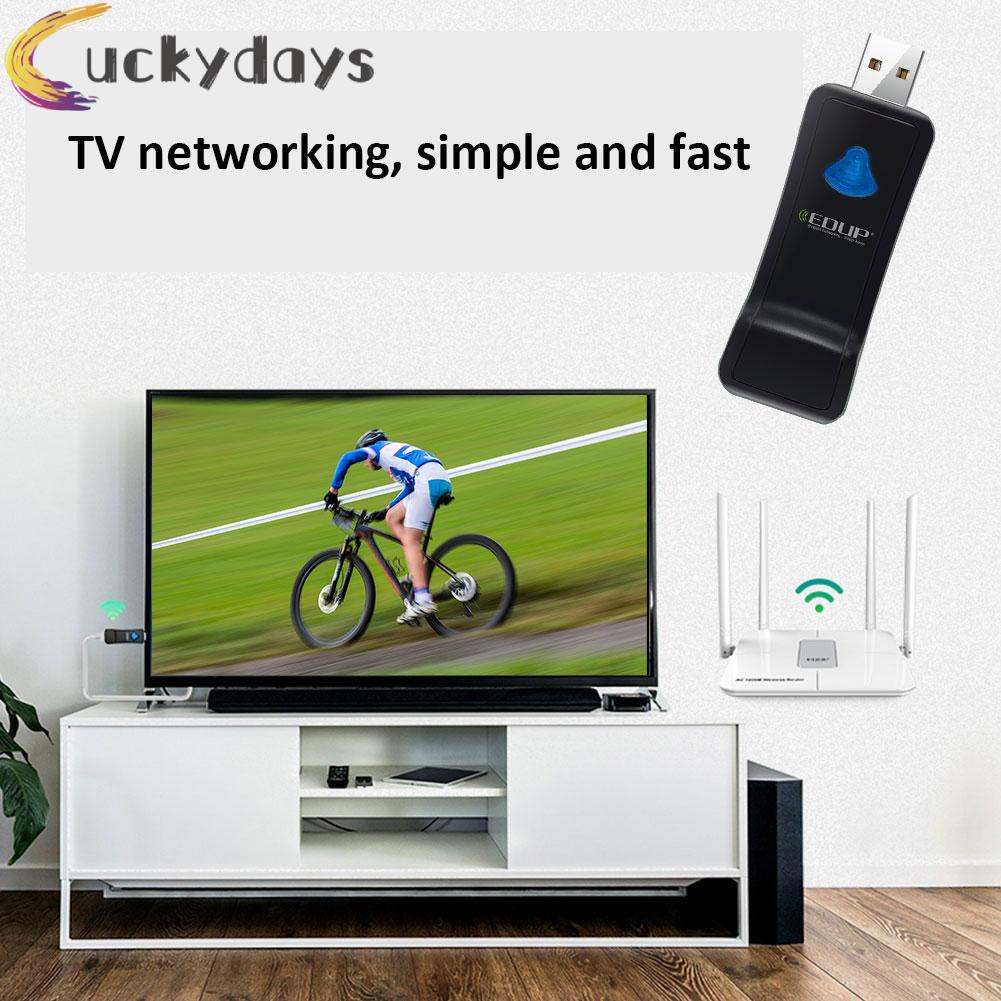 LUCKYDAYS EDUP USB WiFi Wireless Adapter 300Mbps 2.4Ghz TV Network Card LAN Receiver | BigBuy360 - bigbuy360.vn