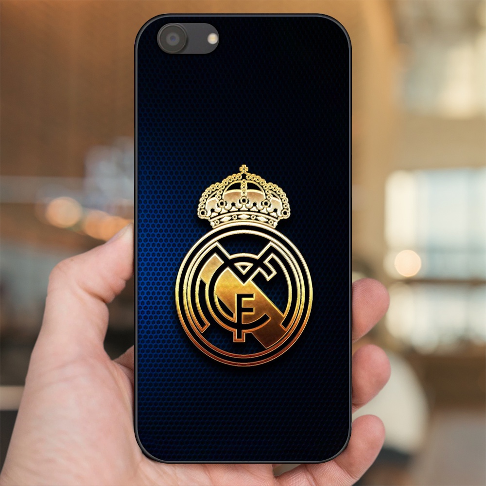 Ốp lưng Oppo A83 viền đen in hình Real Madrid
