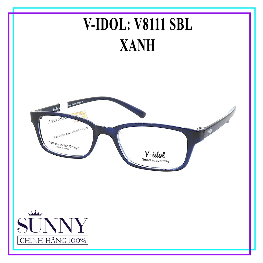 V8111 gọng kính V-idol chính hãng, thiết kế dễ đeo bảo vệ mắt