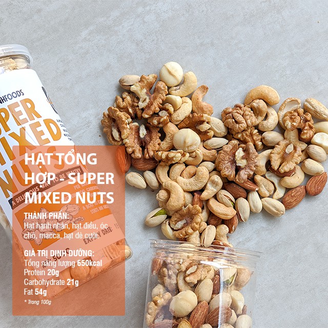 Hạt Dinh Dưỡng Tổng Hợp Mixed Nuts 500g LANHFOODS