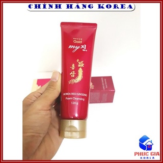 Sữa rửa mặt hồng sâm my gold hàn quốc, hộp 120g