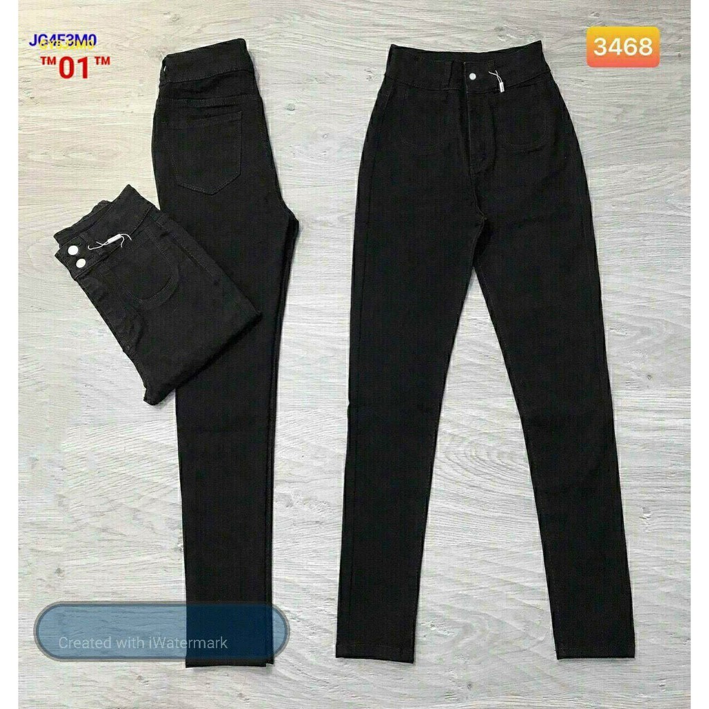 QUẦN JEAN NỮ LƯNG CAO CHẤT CO DÃN SKINNY TÔN DÁNG MÃ 4092