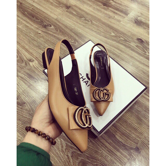 ] Giày bệt khóa G hở gót êm chân xinh xắn | BigBuy360 - bigbuy360.vn