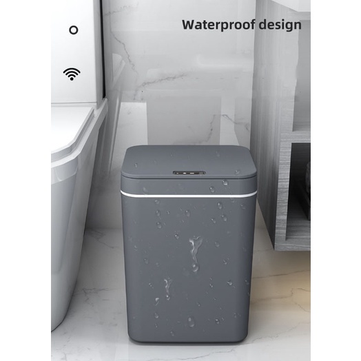 Thùng Rác Cảm Ứng Tự Động 16L Versatile Design Khử Trùng Tia UV