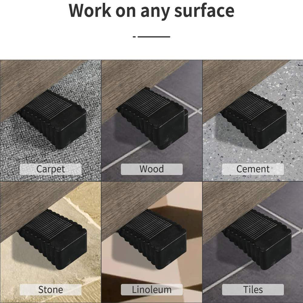 Miếng chặn bảo vệ cửa bằng silicon ABS chống va chạm tự dính sàn nhiều màu sắc