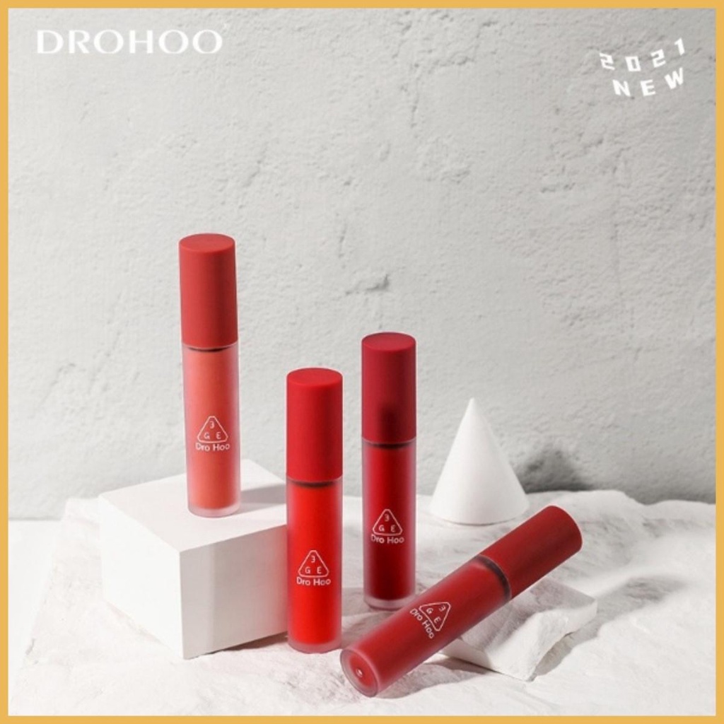 Son Kem Lì 3GE Vevet Lip Tint Drohoo Kết Cấu Mịn Lì Mềm Mượt Chống Dính Cốc Nội Địa Trung  Mẫu Mới 5g –AnnA.4.0.Cosmetic | BigBuy360 - bigbuy360.vn