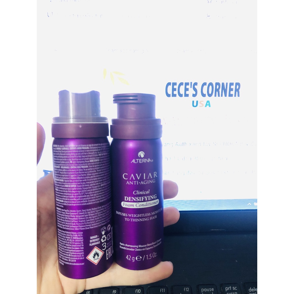 Dầu xả tạo bọt chiết xuất trứng cá muối Alterna Haircare Caviar Anti-Aging Clinical Densifying Foam Conditioner