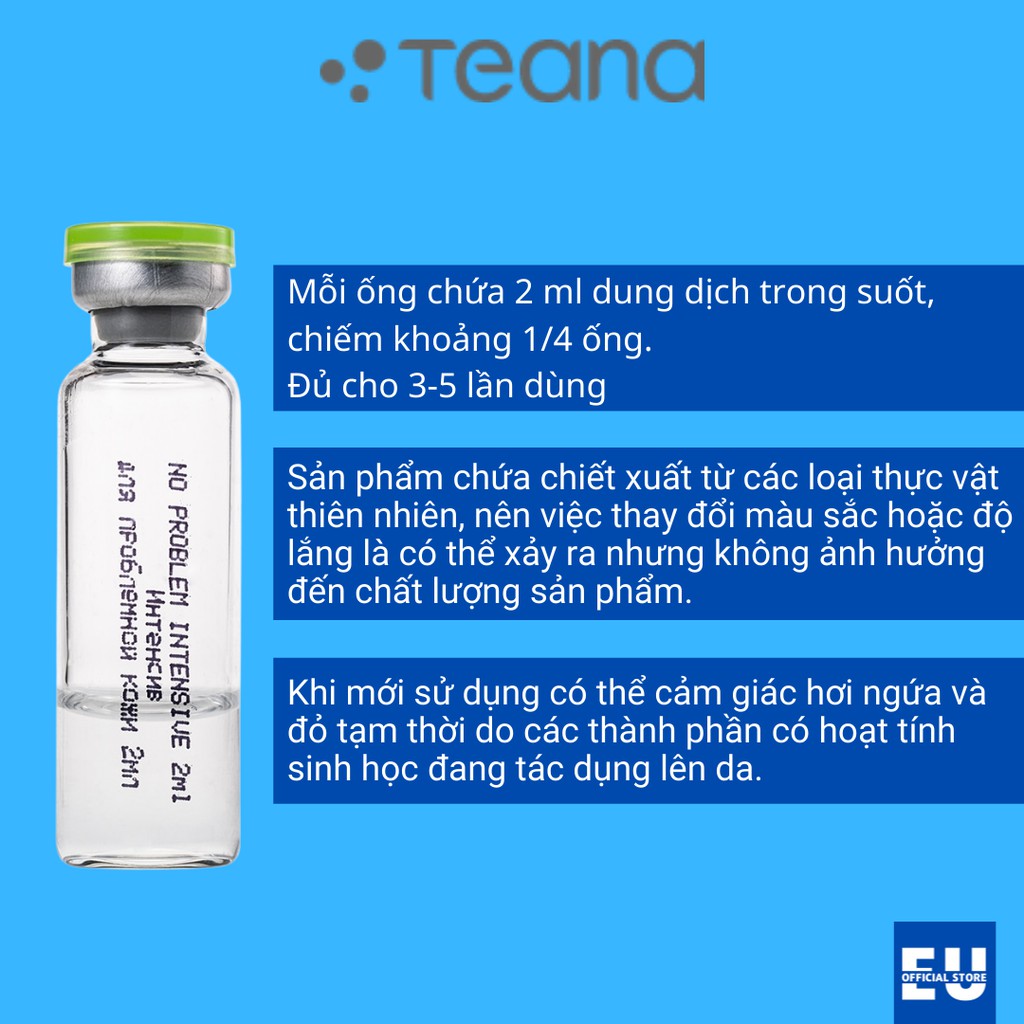Serum Tinh chất dưỡng trắng da và mờ thâm nám TEANA NO PROBLEM, ANTI-REDNESS, ASAP