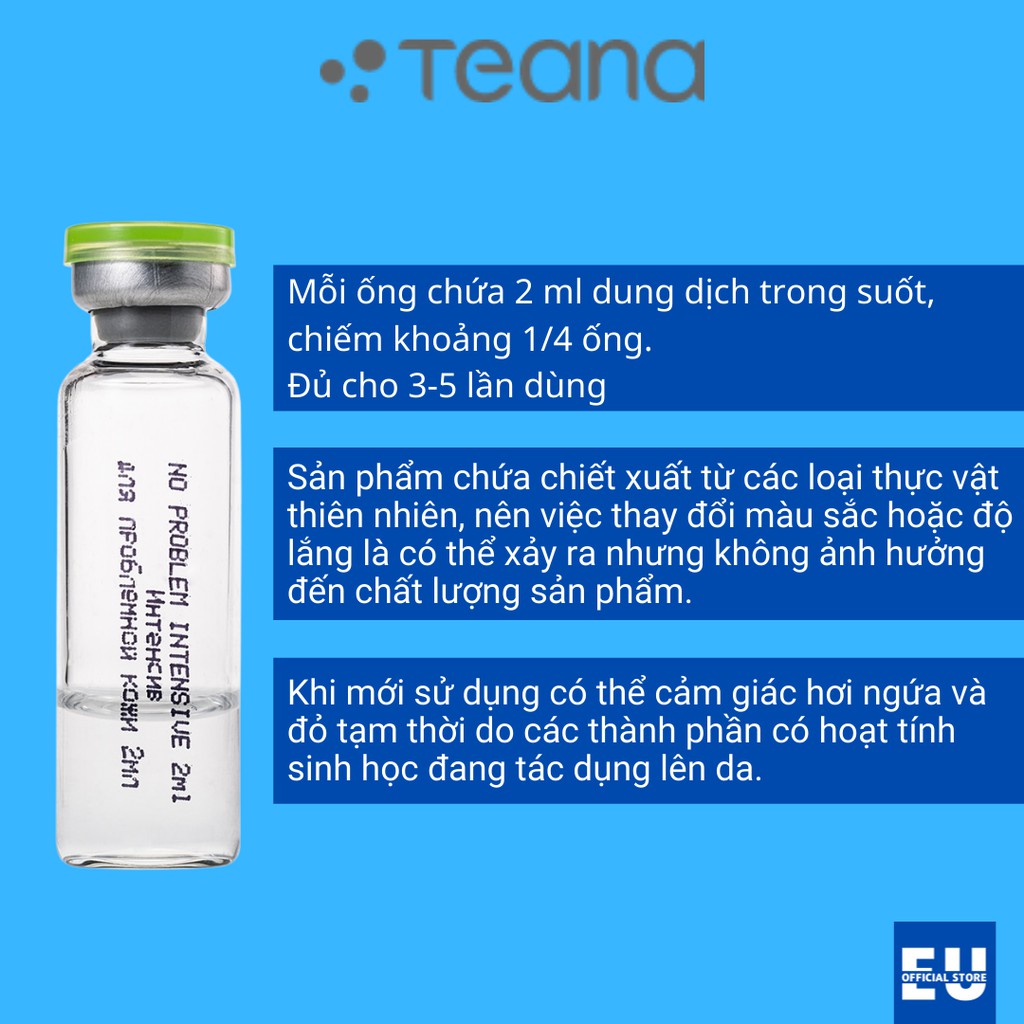 Serum Dưỡng Trắng Da Và Mờ Thâm Nám TEANA NO PROBLEM, ANTI-REDNESS, ASAP