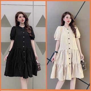 VÁY BABYDOLL DÁNG XUÔNG - ĐẦM NỮ CHẤT ĐŨI XỐP