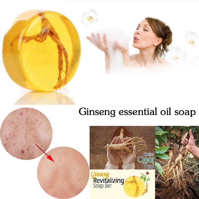 Xà Phòng Tinh Chất Nhân Sâm Thủ Công Dưỡng Ẩm Làm Sạch Sâu Hỗ trợ giảm mụn Trứng Cá Và Làm Trắng Da