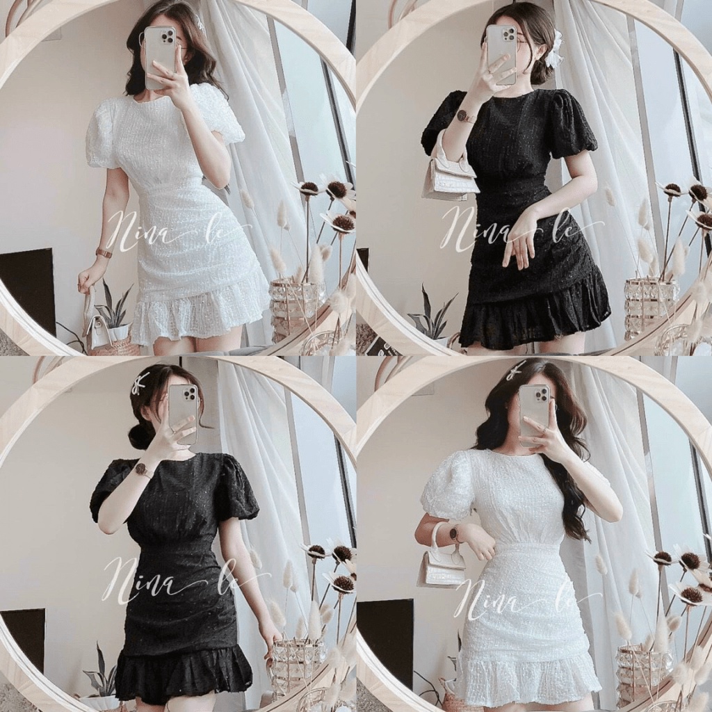 ĐẦM BI,THÂN VÁY PHỐI ĐUÔI CÁ CỰC DỄ THƯƠNG XINH XẮN, NHẸ NHÀNG CHẤT VON LỤA DÀY MỊN LT