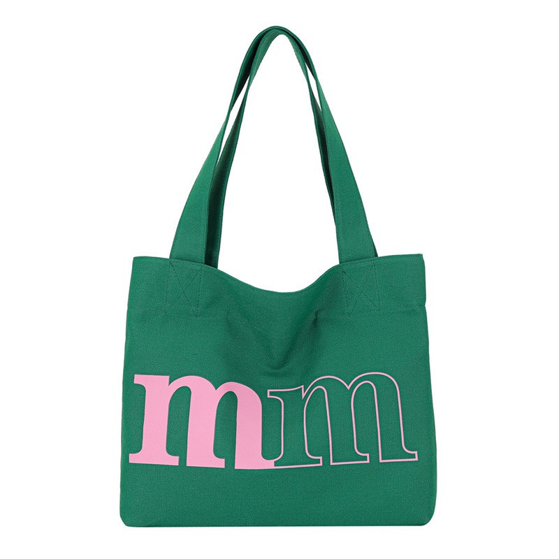 Túi tote vải canvas ulzzang unisex in chữ có khoá miệng ngăn nhỏ bên trong đựng vừa sách vở laptop 15.inch
