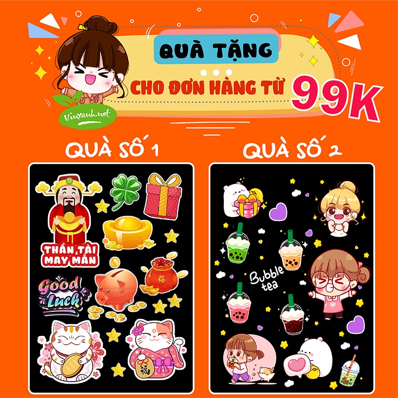Decal TRÀ TẮC trang trí quán nước, dán tường, tủ kiếng chống nước, đã cắt bế sẵn khổ A4- LỘT KHÔNG ĐỂ LẠI KEO