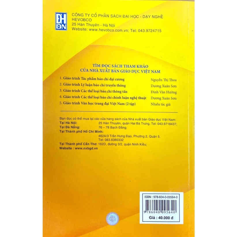 Sách - Giáo Trình Văn Học Việt Nam