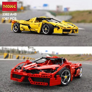 Đồ chơi Lắp ghép Mô hình Formula Speed Champions Racer Car Model City Avion MOC F1 Enzoed DECOOL 3382 Ferrari