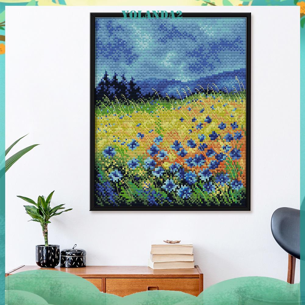 Tranh Thêu Chữ Thập 14ct Hình Bông Hoa