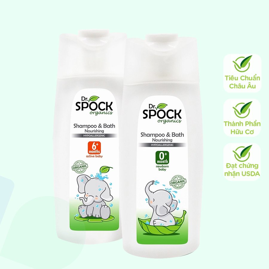 Sữa Tắm Gội Dr.Spock Organic 400ml cho bé