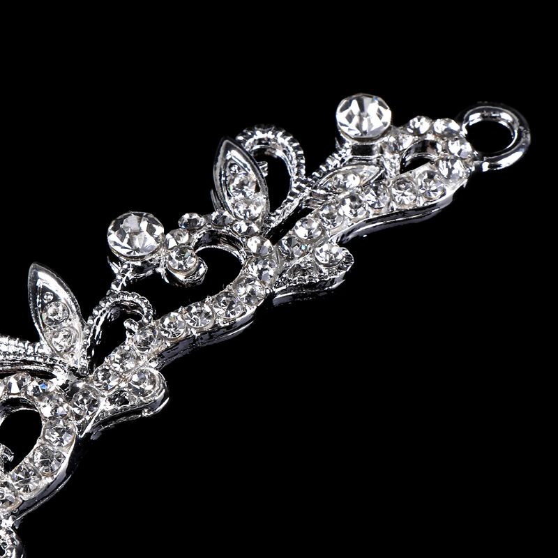 Vương Miện Nữ Hoàng Đính Đá Phong Cách Vintage Cho Cô Dâu