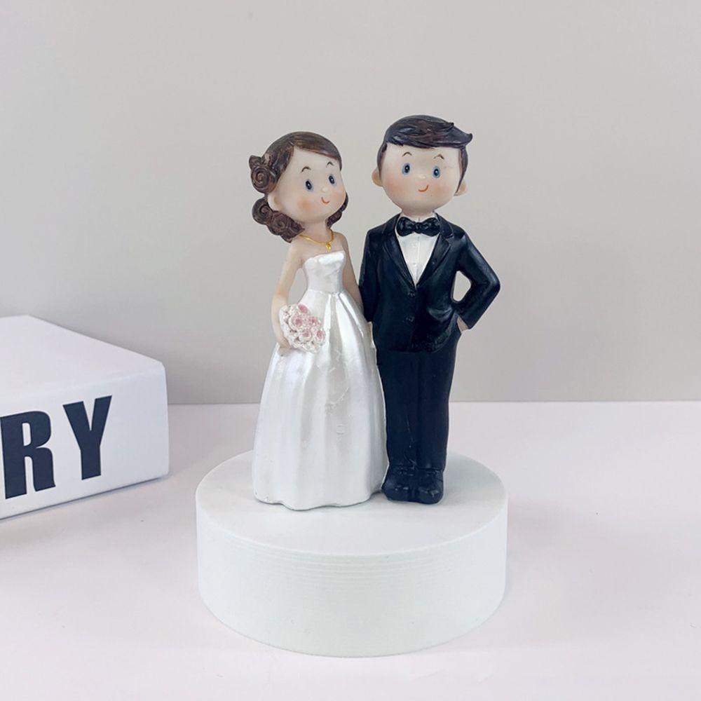 Mô Hình Cô Dâu Chú Rể Marry Bằng Resin Thời Trang Để Bàn Trang Trí Nhà Cửa / Văn Phòng