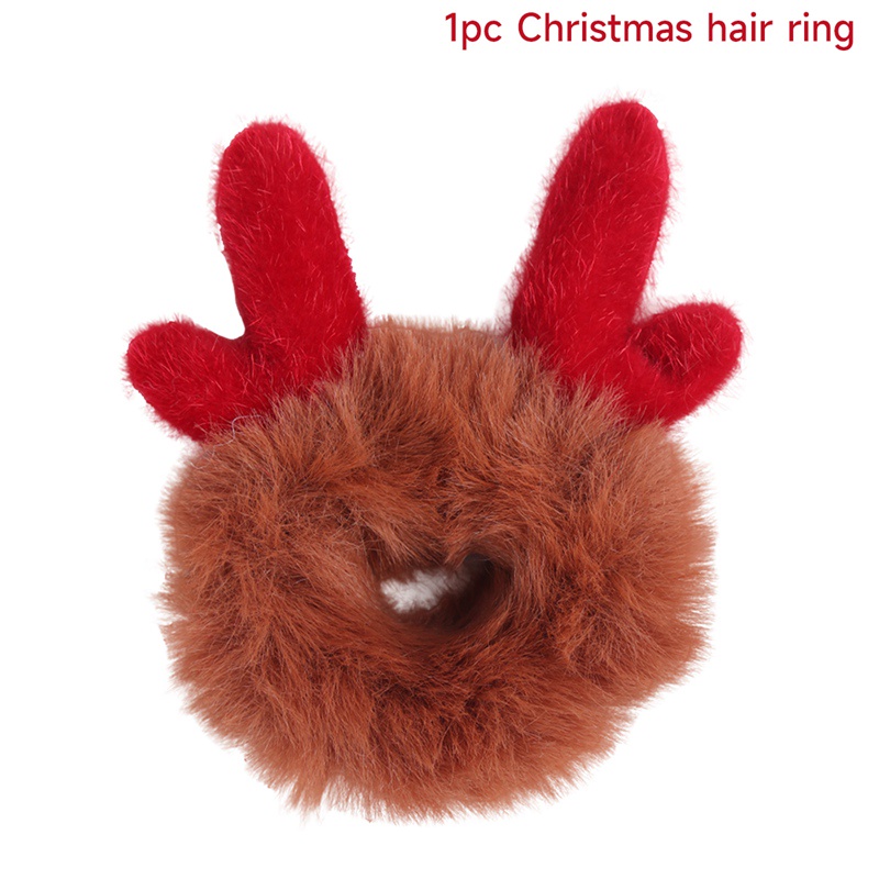 Kẹp Tóc Trang Trí Giáng Sinh Hình Sừng Hươu / Ông Già Noel Bằng Cao Su